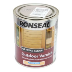 Ronseal Outdoor Varnish Crystal Clear Satin 750ml